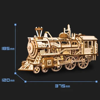 DIY 3D Lesene Model Stavbe Puzzle igrača-Lesena Mehanski Model Gradnjo Kompleti za Ukrepanje po maslu Igrače Hobiji Darilo za Otroke