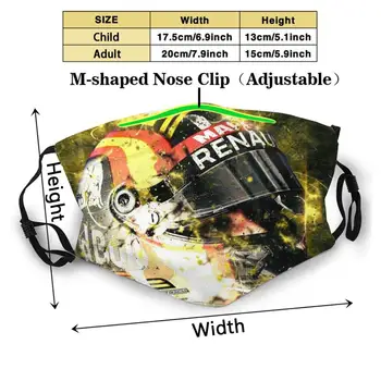 Untitled Proti Prahu S Filter Za Moške, Ženske Stroj Črne Maske Scuderia Leclerc Fernando Alonso Daniel Ricciardo Racecars