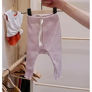 2020 Nov Baby Dokolenke Prugasta Dokolenke Za Malčka, Korejski Otroška Oblačila