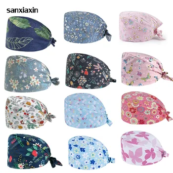 Sanxiaxin novih moških in žensk Dihanje Znoj brisačo nastavljiv Piling klobuk pet shop lab plašč spa enotno delo klobuk salon Piling Skp