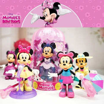 Original Disney Mickey Miške Minnie Lutka Klub Dekle Igrati Hiša Slika Igrača DIY Princesa Obleko Gor Otroci Rojstni dan Božično Darilo