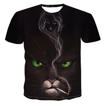 2020 moda vroče prodaje, za Moške Novo Osebno živali Natisni T-Shirt 3D moška T-Shirt Novost Živali Vrhovi Moške Kratek Rokav