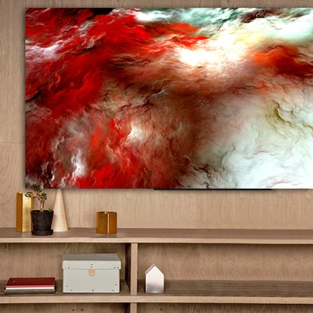 Wangart velikosti rdeči oblak neba, Oljno Slikarstvo Stensko Sliko Za dnevno Sobo Platno Sodobne Umetnosti Plakat In Tiskanje