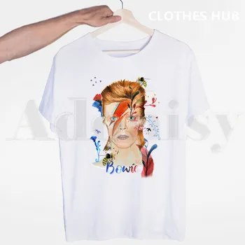 David Bowie Letnik BlackStar Tshirts Moški Modni Poletne majice Tshirt Vrh Tees Ulične Harajuku Smešno