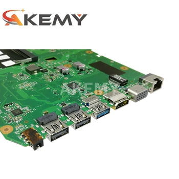 Akemy X751NV original mainboard za ASUS X751N Prenosni računalnik z matično ploščo X751NV mainboard s 4 GB-RAM N3050 / N3060