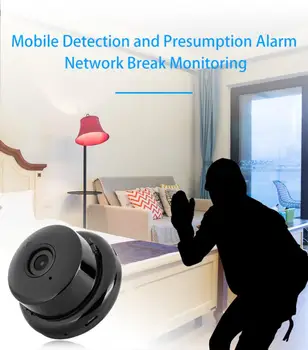 Home Security V380 2.1 mm Objektiv 720P Brezžična Mini WIFI Night Vision Smart IP Kamera Zaslon Auto Baby Monitor Nadzor