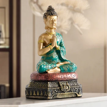 Buda Kipi Tajske za Vrt office home Decor Desk ornament fengshui hindujski sedi Buda figurice za Dekoracijo