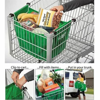 1pc Supermarket Nakupovalno Vrečko za Večkratno uporabo Velikih Zložljive Eko-prijazni Voziček Velika Moda Okoljske Zmogljivosti Tote Vrečko