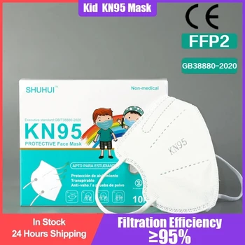 Otroške Maske FFP2 Otroci KN95 Maska Zaščitna Dustproof Dihanje CE Večkratno uporabo Fantje Dekleta Mascarillas FPP2 KN95 FFP2Mask Niños