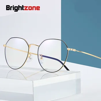 Brightzone Ženska Kovinski Računalnik Očala Modni Očala Udobje Anti Blue Ray Sevanja Svetlobe Blokiranje Okvir Očal Moški