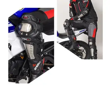 Motorno kolo, ščitniki za kolena iz Nerjavečega Jekla, Komolec, Kolena Pad Pad tople podloge za koleno za Motocikel in Športne Igre