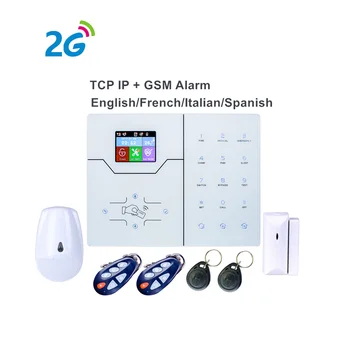 Brezžični francosko Besedilo Menija TCP IP Alarmni Sistem GPRS GSM Smart Home Security Alarmni Sistem Nadzor za WebIE in APP