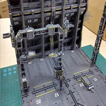 4pcs/set DIY Mehanske Veriga Akcije v Prikaznem Znanja Pralni Gnezdo MG 1/100 Gundam Model Garaža Znanja z Decals