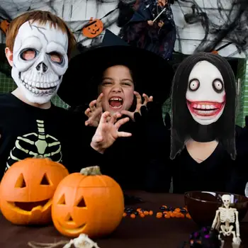 Morilec Jeff Masko Vlog Odraslih Morilec Maske Halloween Dekoracijo Obleko Cosplay Maškarada Oprema Horror Masko