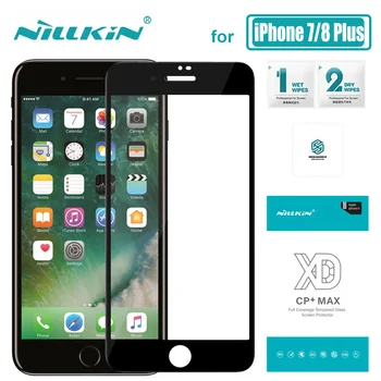 Za iPhone 8 7 Plus Stekla Nillkin XD CP+ Max Polno Kritje 3D Kaljeno Steklo Zaščitnik Zaslon za iPhone 8 7 Plus Nilkin Stekla Flim