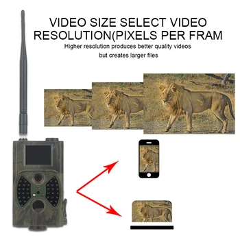 2G GSM Lovska Kamera 12MP 1080P Pot Cam za Divje živali Spremljanje, Vrt, Dom, Varnost, Nadzor