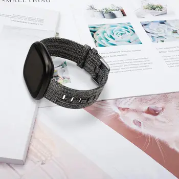 Najlon trak Za Fitbit obratno 3 platno najlon watchband hitro sprostitev Tkane zapestnica trak za fitbit občutek versa3 Pametno Gledati