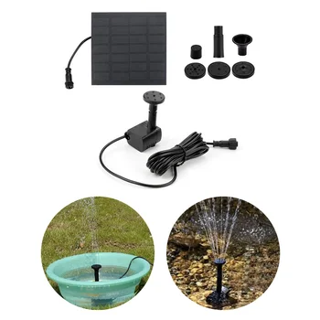 Solar Powered Vodnjak Vrt, Ribnik, Bazen Na Prostem Sončne Plošče Ptičje Kopeli Plavajoče Mini Jezero Vodnjak Črpalke Vrt Dekor