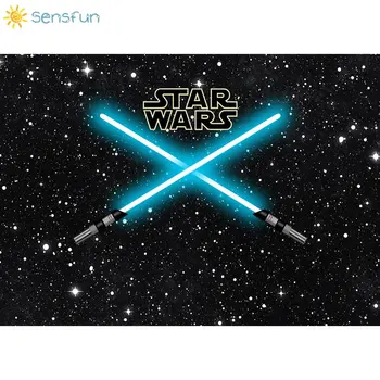 Sensfun Fotografija Ozadje Planet Party Star Wars Laser Meč Otrok, Fotografija, Fotografija V Ozadju Foto Studio Dodatki