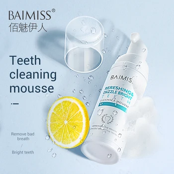BAIMISS Sveže Sije Zob-Čiščenje Mousse zobno pasto za Beljenje Zob Ustno Higieno Odstrani Plaketo Madežev Slab Zadah Zobni Orodje