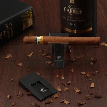 COHIBA Prenosni Cigar Imetnik Kovine Nerjaveče Jeklo, Cigar Stojalo Visoke Kakovosti Rack Pripomočke Srebro Zložljive Cigar Pepelnik Imetnika