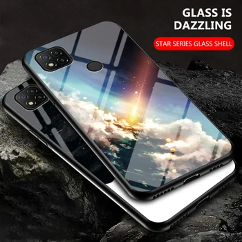 Luksuzni Zvezdnato Nebo Vzorec Primeru Telefon za Moto G5s Plus G6Plus G7 Moč G7 Igrajo G8 Igrajo E5Plus Kaljeno Steklo TPU Težko Zadnji Pokrovček