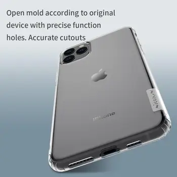 Za iPhone 11 Xr 8 7 Primeru Nillkin 0,6 mm Mehki Silikonski Jasno Kritje za iPhone 11 Max Pro Xs X 8 7 6S 6 Plus 5s SE 2020 TPU Ohišje
