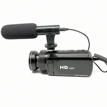 1080P HD 16 Milijonov Slikovnih pik Digitalni Fotoaparat Z Objektivom Mikrofon Ročni DV Kamere Ustrelil Digitalni Fotoaparat