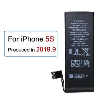 Litij-Visoka Kakovost Pravi zmogljivosti 3.8 Proti 1560mAh Baterije Za iPhone 5S 5C iPhone5S za ponovno Polnjenje Telefona Bateria Baterije