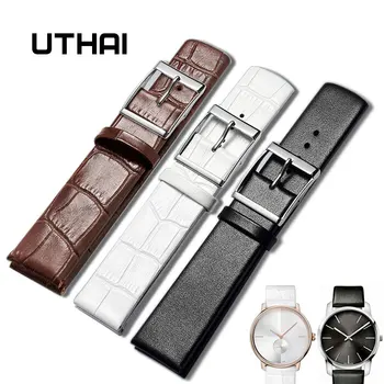 UTHAI Z16 Nova Zasnova Watch Pribor Watchbands Za CK jermenčki 14 mm 16 mm 18 mm 20 mm 22 mm Watch Trak Zapestnica