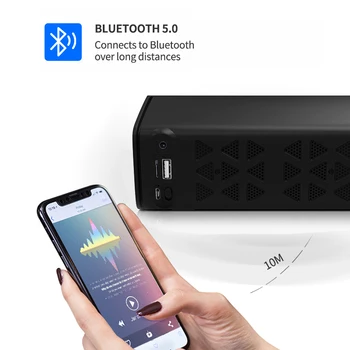 Nov Dizajn za Brezžični Bluetooth Zvočnik Prenosni Zunanji Nepremočljiva Steore Zvočnik za Prostoročno TF Kartice FM Radio