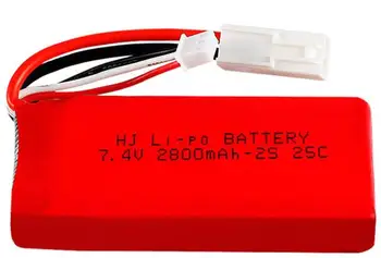 7.4 V 2800mAh 25c Lipo baterije za Feilun FT009 woltys 144001 RC Čoln avtomobilski Rezervni Deli za 7,4 v 2s baterija za ponovno Polnjenje