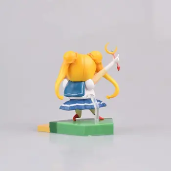 2020 8 cm Anime Voščenka Shin-chan slika COS Naruto Uzumaki Sailor Moon Luffy Sakuragi Q različica figuric igrače za otroke