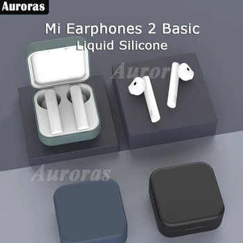 Auroras Za Xiaomi Brezžične Slušalke 2 Osnovno Primeru Silikonski Shockproof Kritje Za Mi Res Slušalke 2 Osnovno Slušalke Pribor