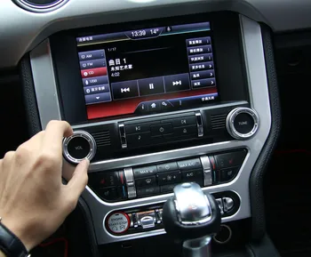 Sansour Avto Notranjosti, armaturna plošča Plošča Okvir GPS Navigacija Okrasni Pokrov Trim Nalepke Za Ford Mustang Up Avto Styling