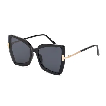 Blagovne znamke Oblikovalec T sončna Očala 2020 Novo Prevelik Kvadratnih Ženske sončna Očala Ženski Velik Okvir Pisane Odtenke fpr ženske Oculos