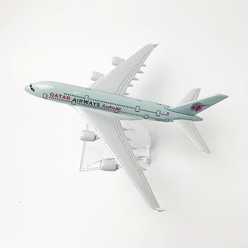 16 1:400 Lestvica Letala Katar Airways Airbus A380 Model Letalo Kompleti Darilo Letalo kovinski Diecast Modeli Igrače Zbirateljske
