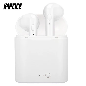 Vroče Prodati KAPCICE i7s TWS Mini Brezžična Bluetooth Slušalke Stereo Slušalke slušalka S Polnjenjem Polje Mic Za Vse Pametni telefon