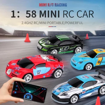 1:58 Mini R/C Racing Avto,Mobilni Telefon Bluetooth APP Nadzor Driftting 2,4 GHZ High Speed Race Prenosni Močan Motor Vožnjo Igrače