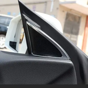 ABS Chrome Vrata Avtomobila na Okvirju Zvočnika Kritje Trim 2pcs Za Mercedes Benz CLA 200 220 260 da w117 C117-2017