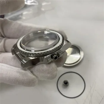 40 MM, iz Nerjavnega Jekla Watch Primeru Nastavite s Safirno Steklo za Japonski NH35/NH36 Watch Gibanje Delov