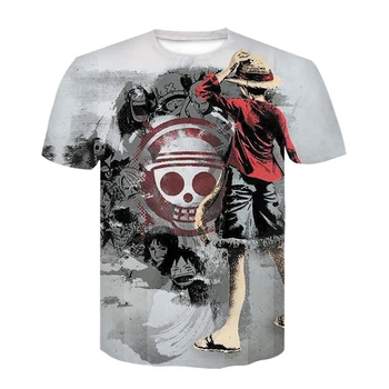 Barvita lobanje osebnost T-shirt moda priložnostne 3D tiskanih moških in žensk kratka sleeved hip hop T-shirt