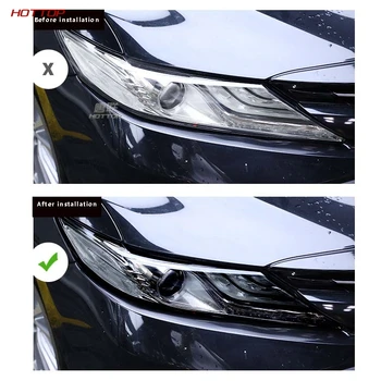 Za Toyota camry 2018 2019 2020 5. XV70 TPU Avto Pregleden Black Smerniki Film anti-scratch zaščitna nalepka 2pcs