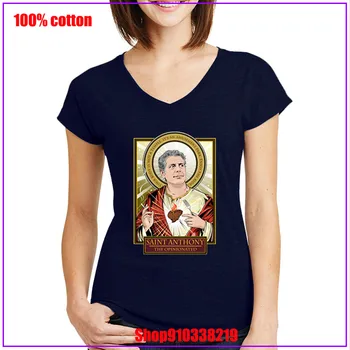 Saint Anthony Bourdain Poletje V vratu T-majice Osebno Kratkimi Simbol Tees Najnovejše priljubljenost 180 gsm Česana Bombaž