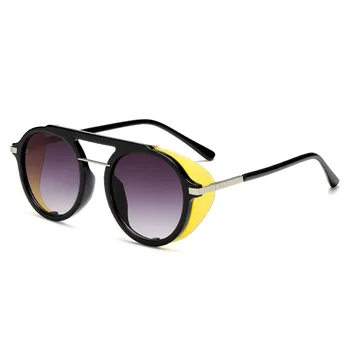 Moda Steampunk sončna Očala blagovne Znamke Oblikovalec Ženske Moški Letnik Okrogla sončna Očala Retro Očala UV400 Odtenki Očala Oculos de sol