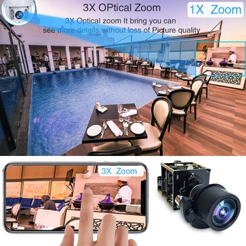 4K 12MP Nočni UHD Modula Kamere 3X Zoom 3-11 mm Motorizirana Objektiv Sony IMX226 onvif PTZ Omrežna IP Kamera Odbor Kamera Moduli