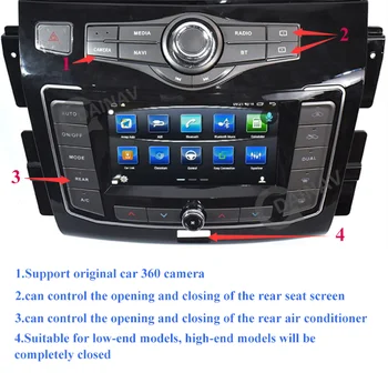 Android 10.0 Dvojni Zaslon Avto Multimedijski Predvajalnik, Stereo Za Infiniti QX80 Nissan Patrol Y62 2010-2020 Auto GPS Navigacija