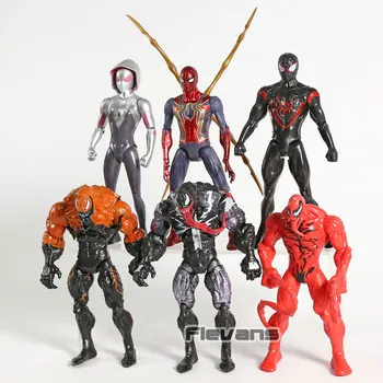 Spiderman Strup Pokol Milj Morales Gwen Stacy PVC figuric Zbirateljske Model Igrače 6pcs/set