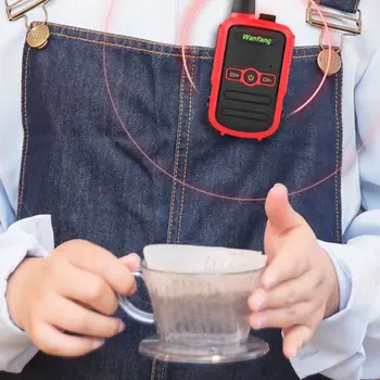 Mini walkie-talkie, ultra-tanek mini ročni hotelski restavraciji berber shop majhen brezžični zunanji strani tabela