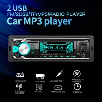 Radio Avto Autoradio 1 Din Bluetooth SD MP3 Predvajalnik Coche Radii Estereo Poste Para Auto Audio Stereo Carro 2 DVOJNI USB